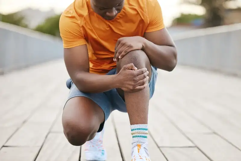 A man suffers with joint pain in North Dallas, Texas